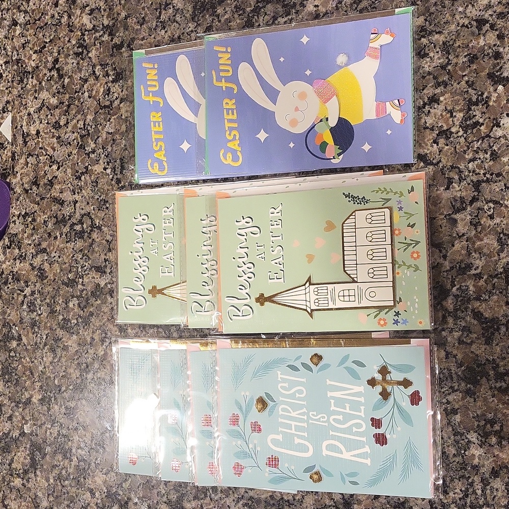 Lot of 9 Easter cards high end new in wrapping from Pembrook
